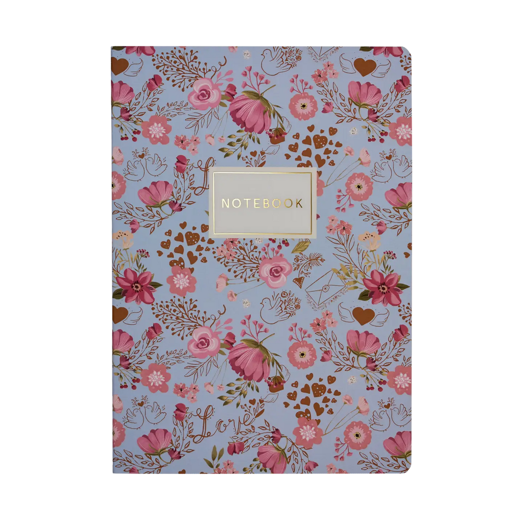 Pink Flowers Notepad