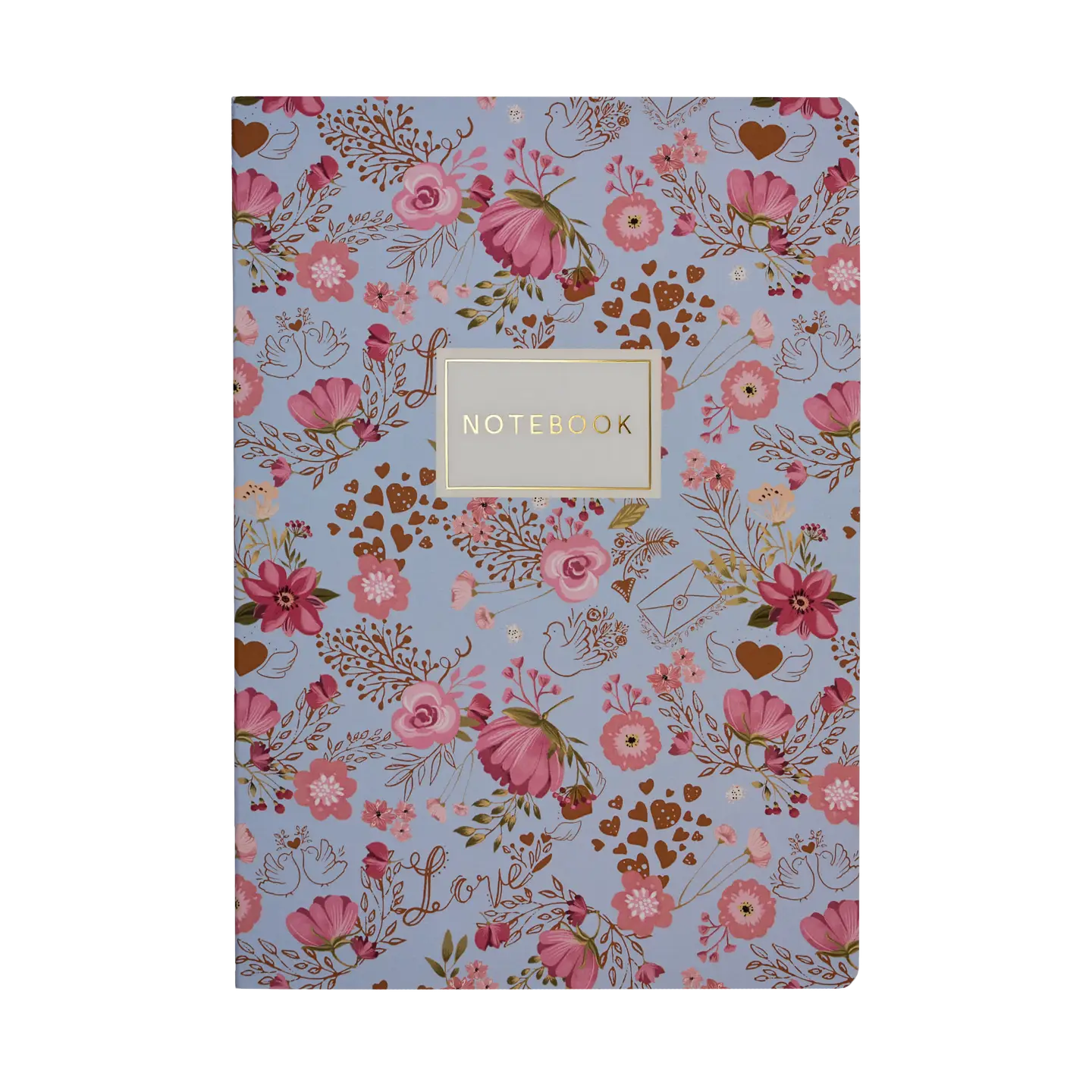 Pink Flowers Notepad